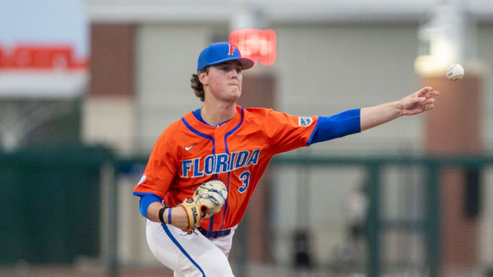 Florida Gators pitcher Cade Fisher is entering the transfer portal