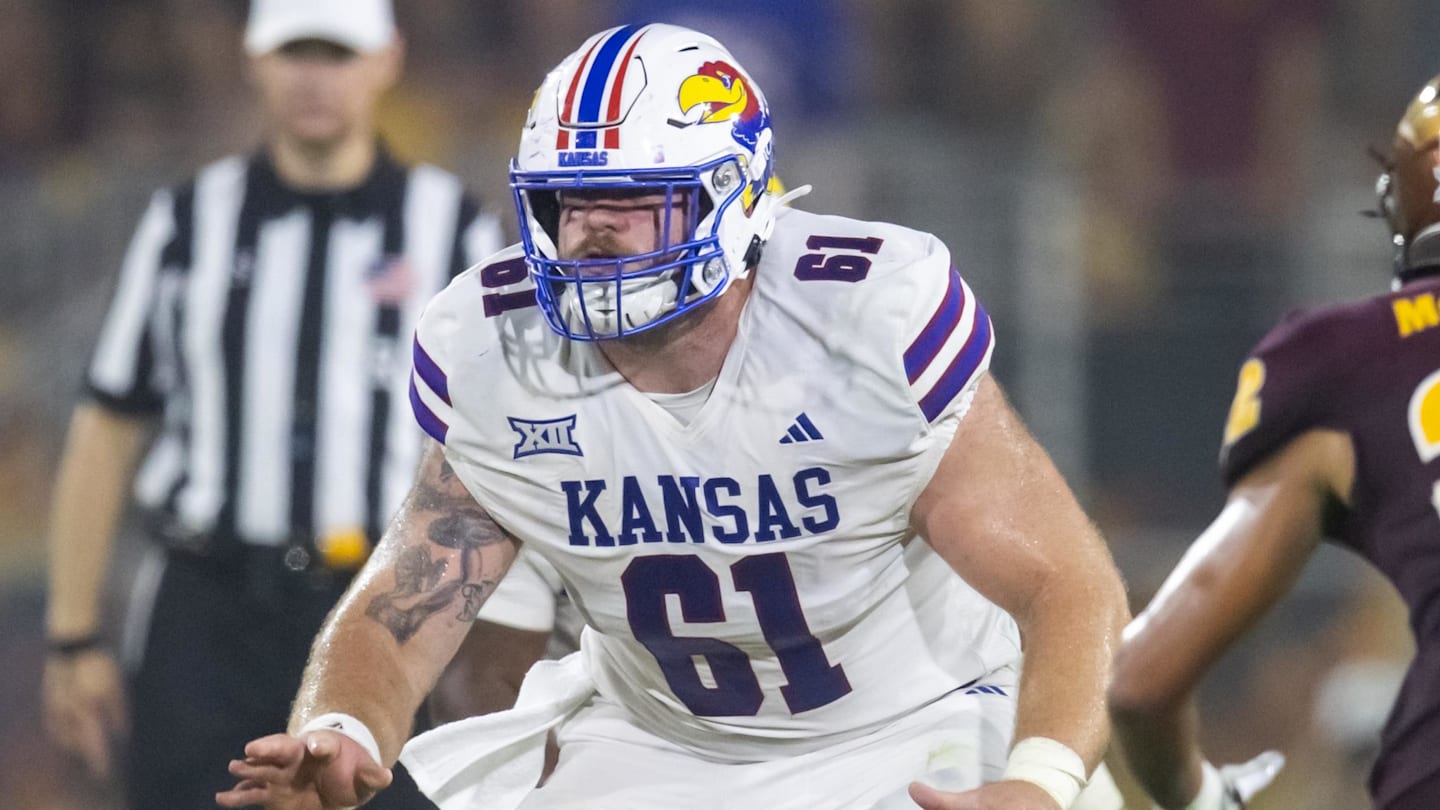Kansas Football Center Bryce Foster Named to Preseason All-Big 12 Team
