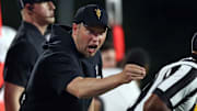 Arizona State Sun Devils head coach Kenny Dillingham reacts toward an official during the second quarter against the Mississippi State Bulldogs at Davis Wade Stadium at Scott Field.