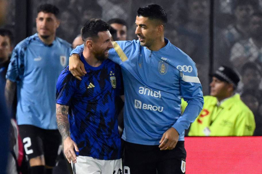 Lionel Messi and Luis Suárez