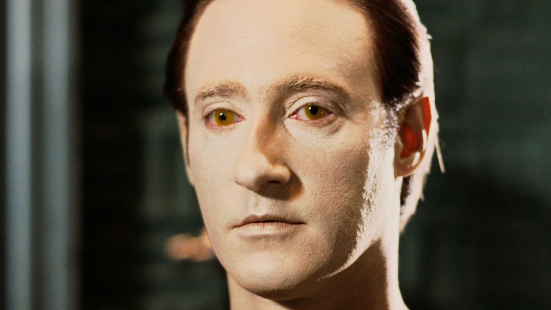 Actor Brent Spiner as Star Trek's Commander Data