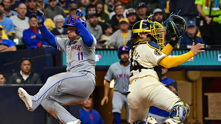 Iglesias, a lifetime .283 hitter, slides in with a run in the Mets' Game 1 victory over the Brewers. Iglesias, a lifetime .283 hitter, slides in with a run in the Mets' Game 1 victory over the Brewers.