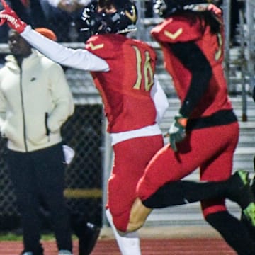 Xavier Lherisse of Eau Gallie returns a Titusville punt for a touchdown in the FHSAA Class 3A football regional semifinal Friday, November 22, 2024. Craig Bailey/FLORIDA TODAY via USA TODAY NETWORK
