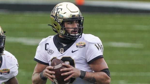 Sam Hartman in 2020 for Wake Forest