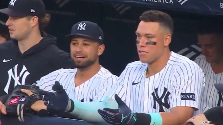 Aaron Judge wasn’t sure what he was watching as Giancarlo Stanton went first to third. Aaron Judge wasn’t sure what he was watching as Giancarlo Stanton went first to third.