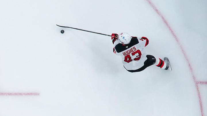 New Jersey Devils defenseman Luke Hughes (43): James Guillory-Imagn Images