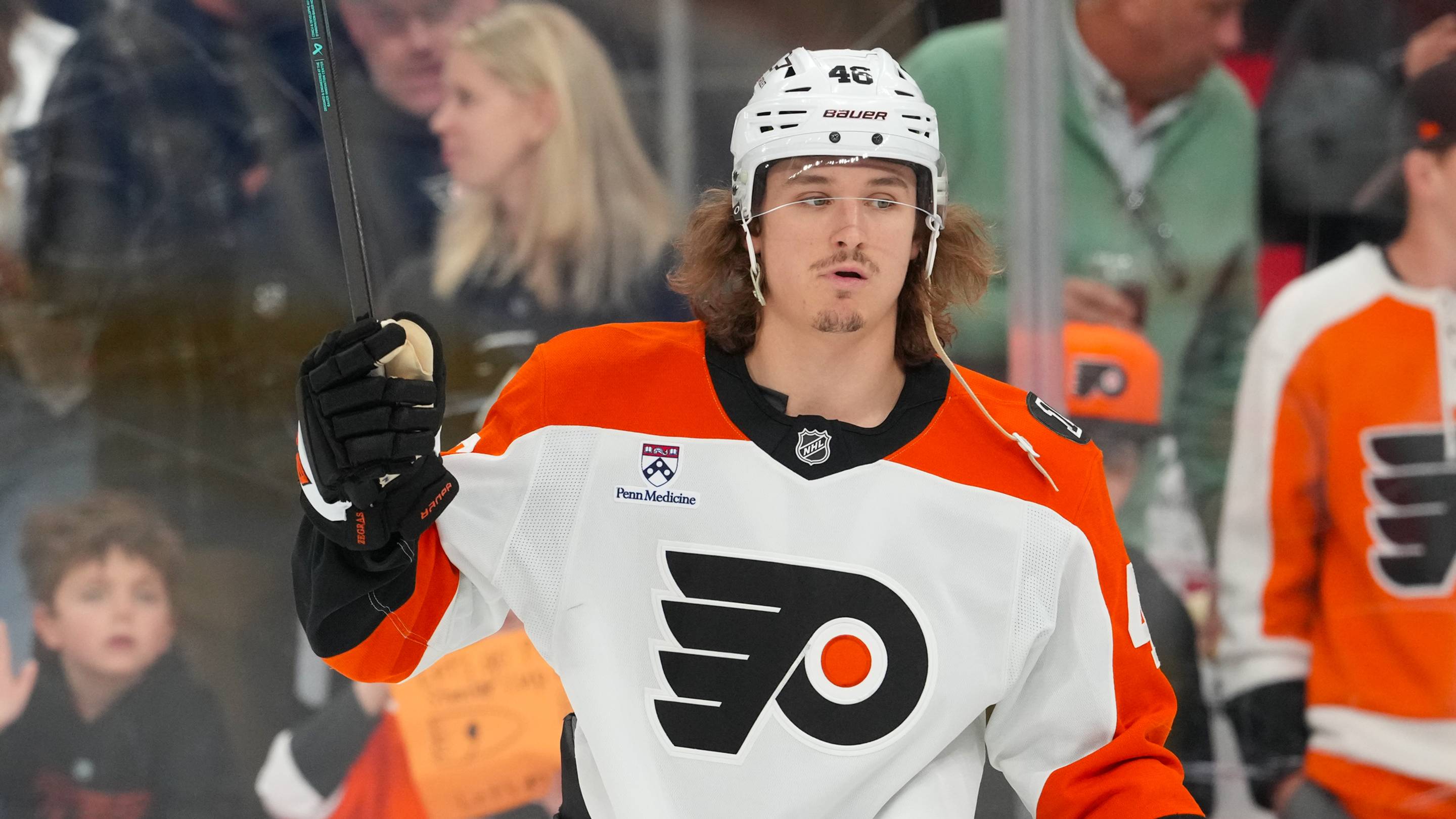 Flyers have Trevor Zegras’s back in viral preseason stunt