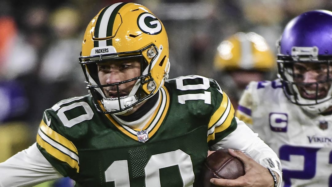 Green Bay Packers quarterback Jordan Love will lead the team into a Sunday game against the Minnesota Vikings.