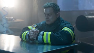 9-1-1 - ÒLab RatsÓ - Athena and Buck are in a race against time to rescue the rest of the 118 following the fire in the bio lab. THURSDAY, APRIL 17 (THURSDAY, APRIL 17) on ABC. (Disney/Christopher Willard) 
PETER KRAUSE
