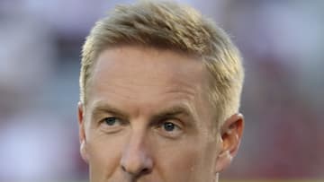 Sep 17, 2016; Norman, OK, USA; Fox sports broadcaster and analyst Joel Klatt before the game between the Oklahoma Sooners and Ohio State Buckeyes at Gaylord Family - Oklahoma Memorial Stadium. Mandatory Credit: Kevin Jairaj-Imagn Images