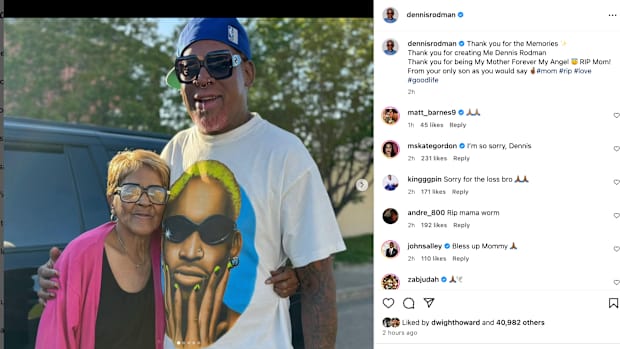 Dennis Rodman's IG Post