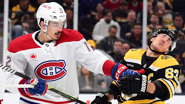Boston Bruins News: Brad Marchand misses practice, Jim Montgomery shakes up  lines