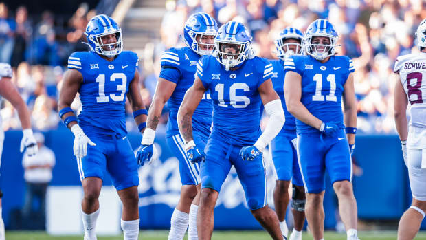 BYU linebacker Isaiah Glasker