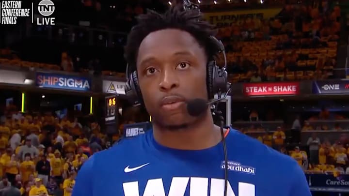 OG Anunoby answers some questions from the TNT crew. 