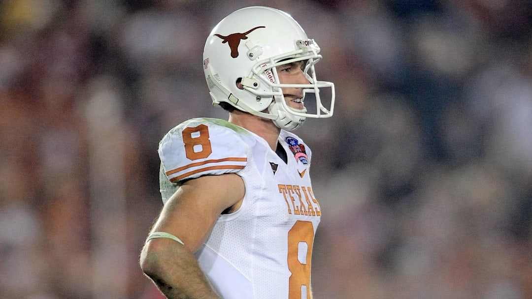 Texas Longhorns wide receiver (8) Jordan Shipley