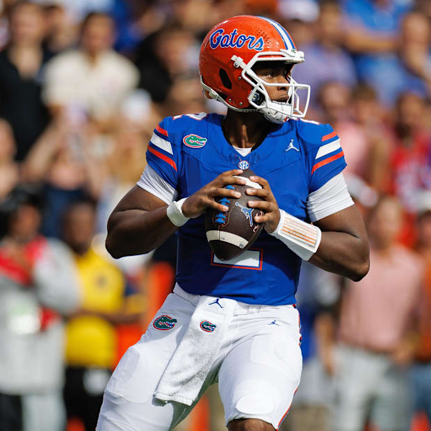 Florida Gators quarterback DJ Lagway had a season-high 298 passing yards against Texas.