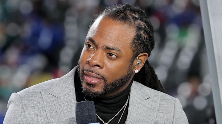 Richard Sherman. Mandatory Credit: Brad Penner-Imagn Images