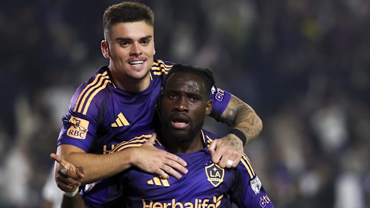 Joseph Paintsil (right) and Gabriel Pec helped LA Galaxy snap a 16-match winless streak on Saturday night against Real Salt Lake.