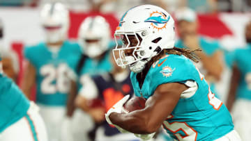 Miami Dolphins running back Jaylen Wright