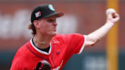 Chicago White Sox pitching prospect Noah Schultz (22) throws during the MLB All-Star Futures Game at Truist Park. 