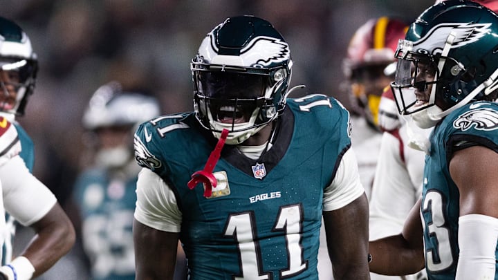 Eagles wide receiver A.J. Brown is a great buy-low option in fantasy football trades. Eagles wide receiver A.J. Brown is a great buy-low option in fantasy football trades.