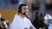 Nov 18, 2023; Tempe, Arizona, USA; Oregon Ducks head coach Dan Lanning against the Arizona State Sun Devils at Mountain America Stadium.