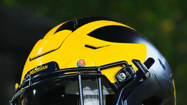 Michigan Football helmet at the Rose Bowl (2024)