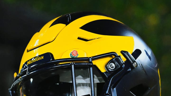 Michigan Football helmet at the Rose Bowl (2024)
