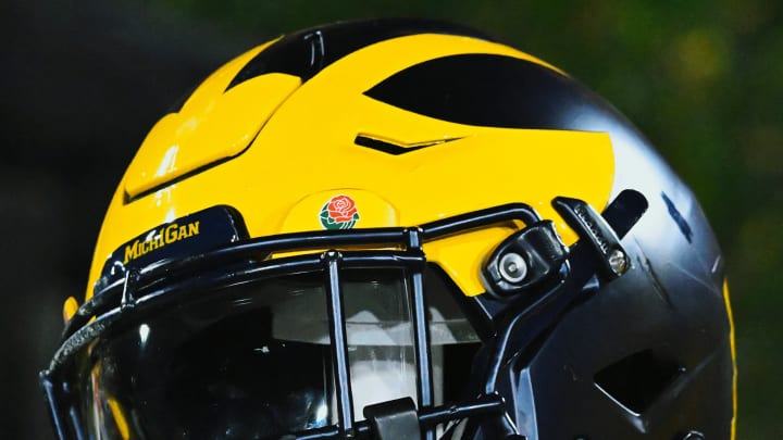 Michigan Football helmet at the Rose Bowl (2024)