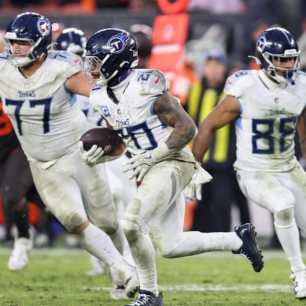 Tennessee Titans running back Tony Pollard