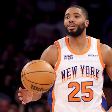 New York Knicks forward Mikal Bridges is a solid prop target on Monday.