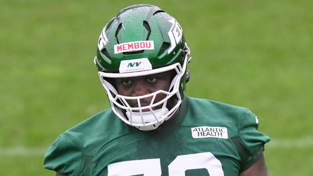New York Jets offensive tackle Armand Membou