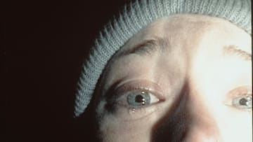 Still from the movie The Blair Witch Project with Heather Donahue