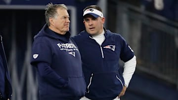 Jan 4, 2020; Foxborough, Massachusetts, USA; New England Patriots head coach Bill Belichick and
