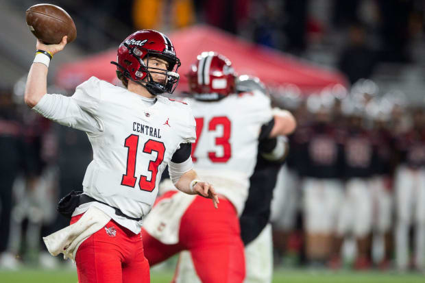 Central-Phenix City QB Andrew Alford (13) is back for his senior season. 