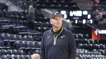 Oct 26, 2022; Salt Lake City, Utah, USA; Utah Jazz CEO Danny Ainge looks on during warms ups before the game against the Houston Rockets at Vivint Arena. Mandatory Credit: Rob Gray-USA TODAY Sports