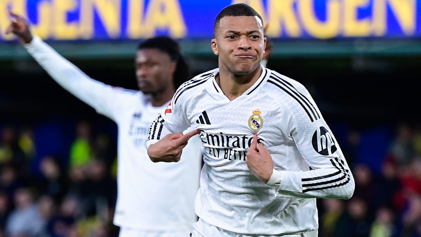 Kylian Mbappe reacts to surpassing Ronaldo’s Real Madrid goal milestone