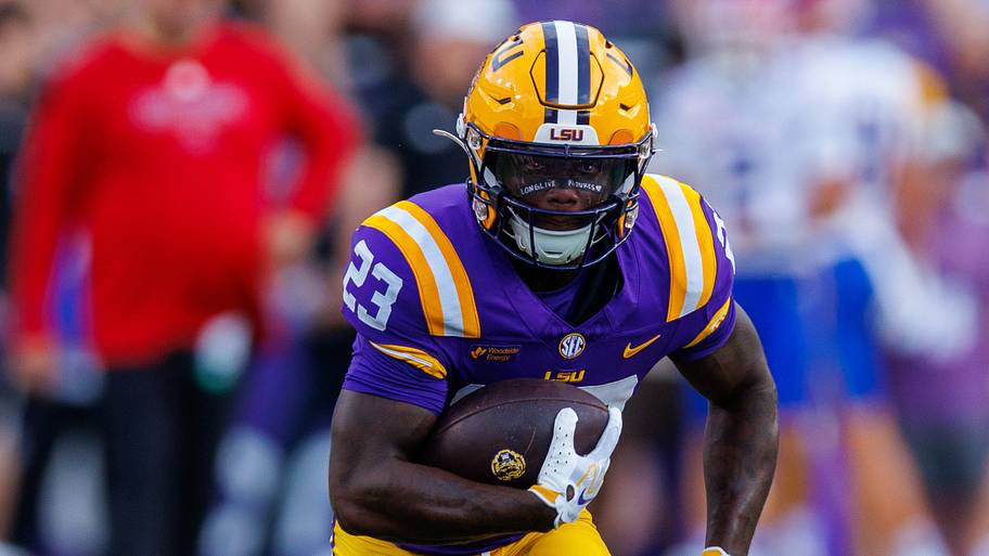 LSU Tigers running back Stacy Gage during warmups before the game  against Louisiana Tech Bulldogs.