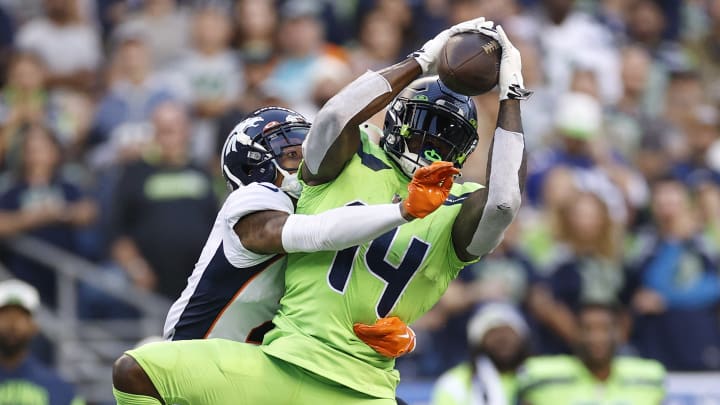 DK Metcalf of the Seattle Seahawks