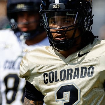Apr 19, 2025; Boulder, CO, USA; Colorado Buffaloes quarterback Kaidon Salter (3) during the spring game at Folsom Field. Mandatory Credit: Isaiah J. Downing-Imagn Images