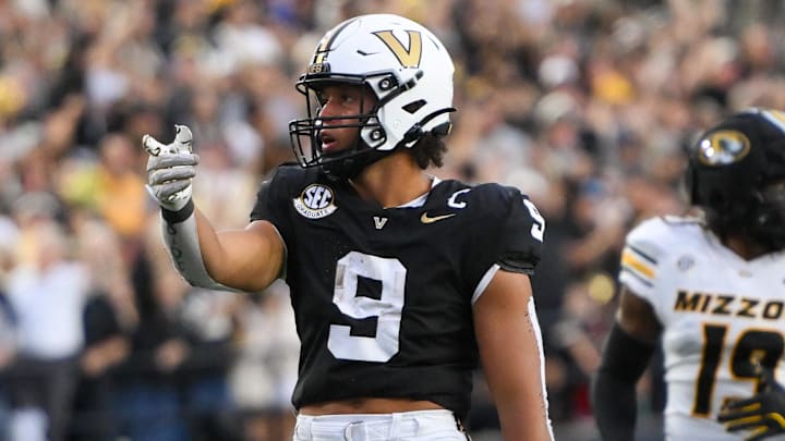 Vanderbilt Commodores tight end Eli Stowers