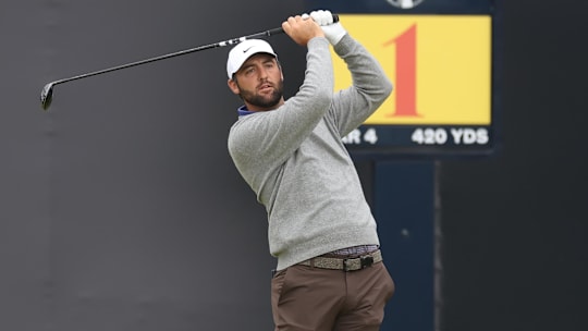 Scheffler made five birdies and two bogeys in his opening round at Portrush.