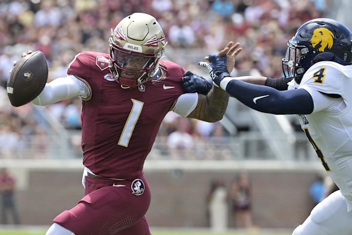 Florida State Seminoles quarterback Tommy Castellanos. 