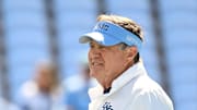 Sep 13, 2025; Chapel Hill, North Carolina, USA; North Carolina Tar Heels head coach Bill Belichick on the field before the game at Kenan Stadium. Mandatory Credit: Bob Donnan-Imagn Images