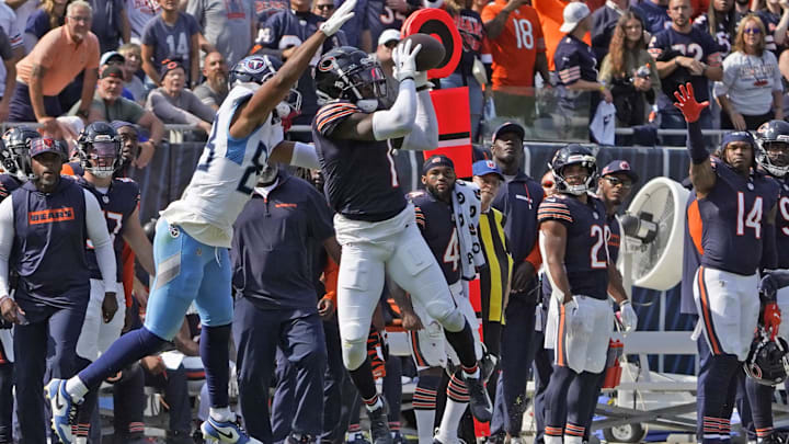 Jaylon Johnson picks off a Will Levis throw with just over a minute left and the Bears clinched a 24-17 comeback win.