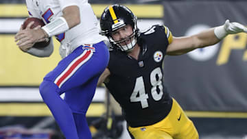 Julius Welschof EDGE Pittsburgh SteelersMandatory Credit: Charles LeClaire-Imagn Images
