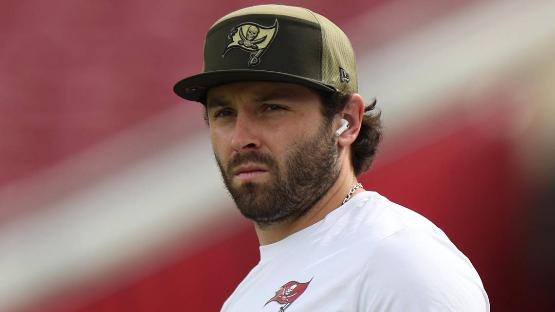 Nov 9, 2025; Tampa, Florida, USA; Tampa Bay Buccaneers quarterback Baker Mayfield (6) warms up before a game against the New England Patriots at Raymond James Stadium. Mandatory Credit: Nathan Ray Seebeck-Imagn Images Nov 9, 2025; Tampa, Florida, USA; Tampa Bay Buccaneers quarterback Baker Mayfield (6) warms up before a game against the New England Patriots at Raymond James Stadium. Mandatory Credit: Nathan Ray Seebeck-Imagn Images