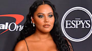 Ayesha Curry arrives at the Red Carpet for the 2022 ESPY at Dolby Theater.