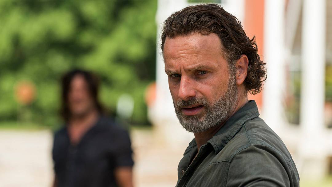 Andrew Lincoln as Rick Grimes and Norman Reedus as Daryl Dixon in The Walking Dead season 7 Andrew Lincoln as Rick Grimes and Norman Reedus as Daryl Dixon in The Walking Dead season 7