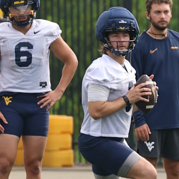 West Virginia University quarterback Nicco Marchiol